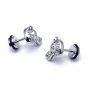 Pair Surgical Stainless Steel Dragon Head Men's Anti-Allegic Stud Earrings Punk Rock