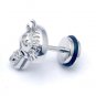 Pair Surgical Stainless Steel Dragon Head Men's Anti-Allegic Stud Earrings Punk Rock