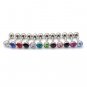 8Pcs/Lot Surgical Stainless Steel 16G Cartilage Tragus Bar w/ CZ Crystal Earrings Stud 4.5mm