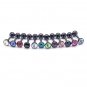 8Pcs/Lot Surgical Stainless Steel 16G Black Cartilage Tragus Bar w/ CZ Crystal Earrings Stud 4.5mm