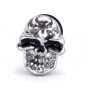 Pair Surgical Stainless Steel Angry Skull Men's Anti-Allegic Stud Earrings