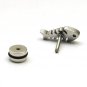 Pair Surgical Stainless Steel Silver Fish Bones Earrings Stud Mens/Ladies