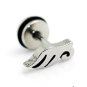 Pair Surgical Stainless Steel Silver Angel Wing Earrings Stud Mens/Lady's