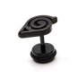 Pair Surigcal Stainless Steel Naruto Symbol Black Earrings Stud Mens