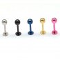 10Pcs/Lot Stainless Steel Tragus Ball Labret Lip Chin Ring Bar Body Piercing Studs