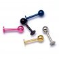 10Pcs/Lot Stainless Steel Tragus Ball Labret Lip Chin Ring Bar Body Piercing Studs