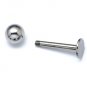 10Pcs/Lot Stainless Steel Tragus Ball Labret Lip Chin Ring Bar Body Piercing Studs