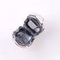 925 Sterling Silver Rose Garden Pink Enamel Clip - fits European Beads Bracelets
