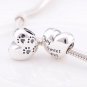 925 Sterling Silver My Sweet Pet Heart Charm - fits European Beads Bracelets