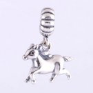 925 Sterling Silver Chinese Zodiac Horse Pendant -  fits Pandora/Troll/Chamilia European Bracelets