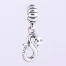925 Sterling Silver Chinese Zodiac Snake Pendant - fits European Beads Bracelets