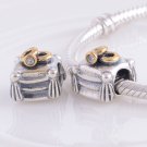 925 Sterling Silver Wedding Ring Bearer Charm - fits European Beads Bracelets