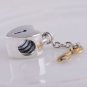 925 Sterling Silver Gold Key to My Heart Charm - fits European Beads Bracelets