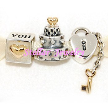 925 Sterling Silver ANNIVERSARY Charms Gift Set - fits European Beads Bracelets
