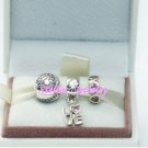 925 Sterling Silver LOVE IS ALL AROUND Charms Gift Set - fits European Beads Bracelets