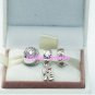 925 Sterling Silver LOVE IS ALL AROUND Charms Gift Set - fits European Beads Bracelets