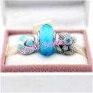 925 Sterling Silver UNDER THE SEA Charms Gift Set - fits European Beads Bracelets