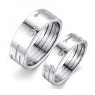 Set of Titanium Stainless Steel Gender Male/Female Symbol Couple Wedding Rings