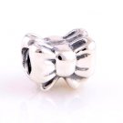 925 Sterling Silver Perfect Gift Bow Charm - fits European Beads Bracelets