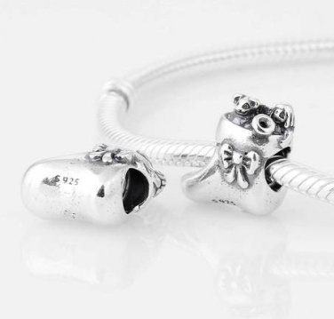 925 Sterling Silver Christmas Stocking Charm - fits Biagi/Pandora/Troll/All European Bracelets