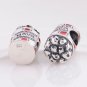 925 Sterling Silver Movie Popcorn Charm - fits European Beads Bracelets