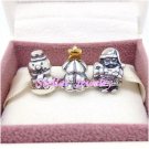 925 Sterling Silver UNDER THE CHRISTMAS TREE Charms Gift Set - fits European Beads Bracelets