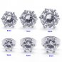 Pair Studex Sensitive Surgical Stainless Steel Clear CZ Stud Earrings Mens/Lady's