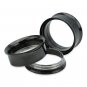 ~9 Pairs Combo~ Black 316L Surgical Steel Double Flare Screw Ear Gauges Tunnel Plug Kit Stretchers