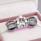 925 Sterling Silver CASTLE IN THE CLOUDS Charms Gift Set - fits European Bracelets