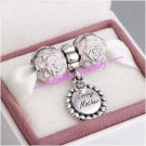 925 Sterling Silver MOTHER'S DAY LOVING MOTHER Charms Gift Set - fits European Bracelets