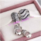 925 Sterling Silver SNOW BALL Charms Gift Set - fits European Bracelets