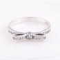 925 Sterling Silver Sparkling Bow w/ Clear CZ Ring - Size US 6,7,8,9