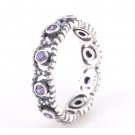 925 Sterling Silver Her Majesty Purple Romance Ring - Size US 6,7,8,9