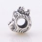 925 Sterling Silver Lion Head Charm - fits European Beads Bracelets