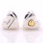 925 Sterling Silver Happy Anniversary Charm - fits European Beads Bracelets