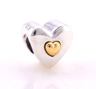 925 Sterling Silver Happy Anniversary Charm - fits European Beads Bracelets