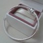 925 Sterling Silver Bracelet with Barrel Clasp - fits European Beads Charms