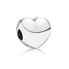 925 Sterling Silver Steady Heart Silver Clip - fits European Beads Bracelets