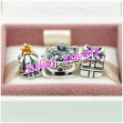 925 Sterling Silver CHRISTMAS MORNING Charms Gift Set - fits European Bracelets