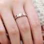 Set of Fleur De Lis Stainless Steel Engraved "Real Love" Couple Promise Wedding Rings Band