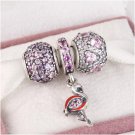 925 Sterling Silver FLAMINGO FLING Charms Gift Set - fits European Bracelets