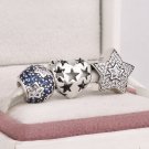 925 Sterling Silver WISHING STAR Charms Gift Set - fits European Bracelets