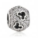 925 Sterling Silver Mickey Silhouettes Bead Charm
