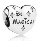 925 Sterling Silver Be Magical Heart Love Bead Charm