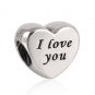 925 Sterling Silver Words Of Love Charm Bead