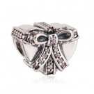 925 Sterling Silver Pink With Love Charm Bead