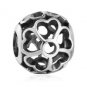 925 Sterling Silver Openwork Vintage Flower Primrose Charm Bead