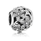 925 Sterling Silver Dazzling Daisy Meadow Charm Bead