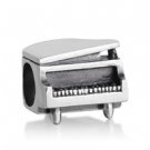 925 Sterling Silver Piano Charm Bead
