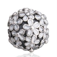 925 Sterling Silver Darling Daisy Meadow Clip Charm